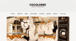 Desktop Screenshot of cocolores-shop.de
