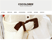 Tablet Screenshot of cocolores-shop.de